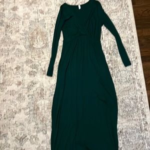 Pink blush maternity maxi dress